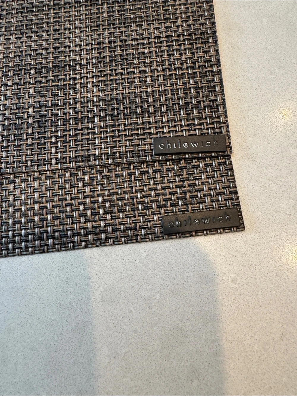 Chilewich Woven Placemat in Brown and Black